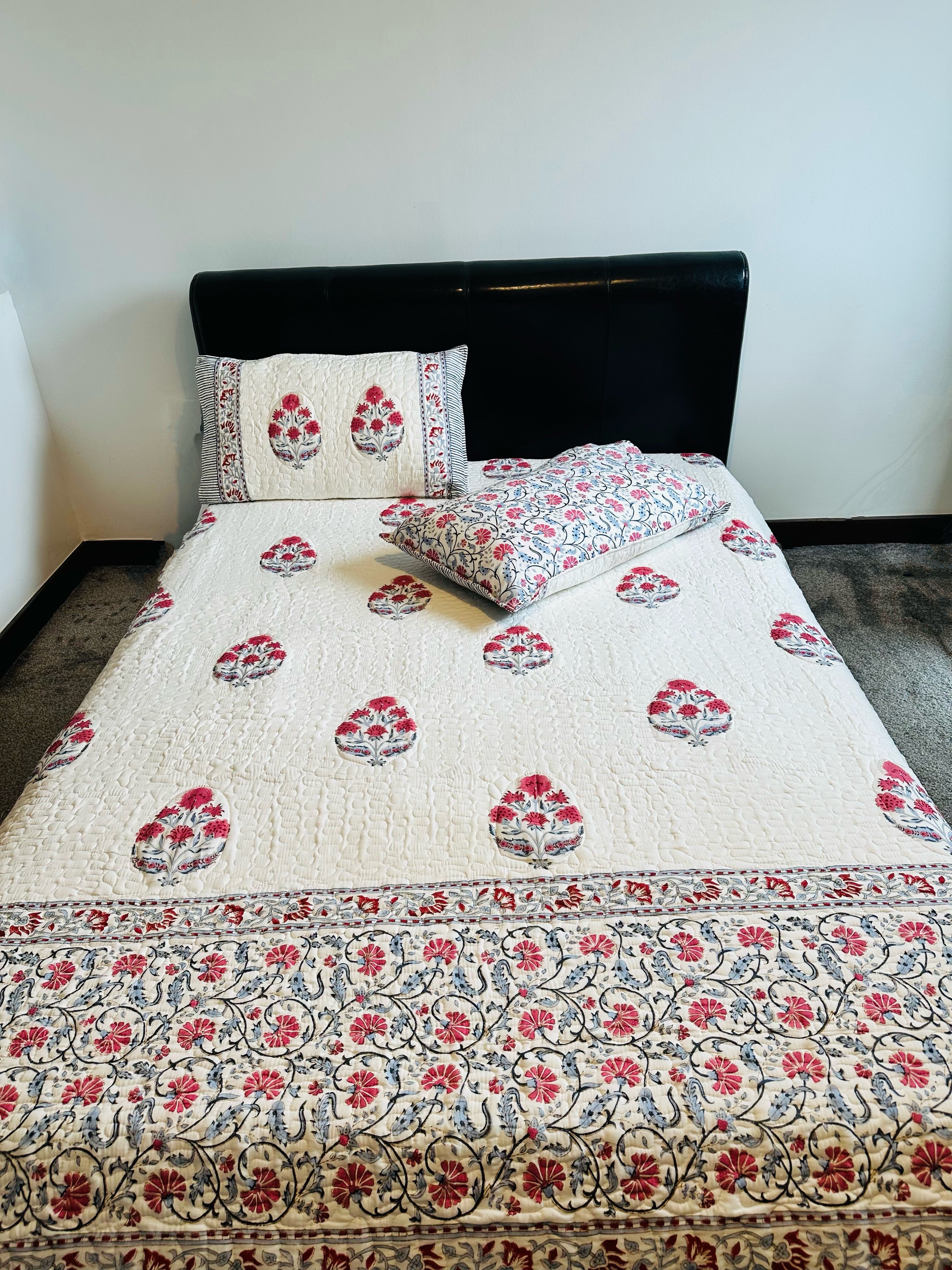 Handblock King Bedding Set