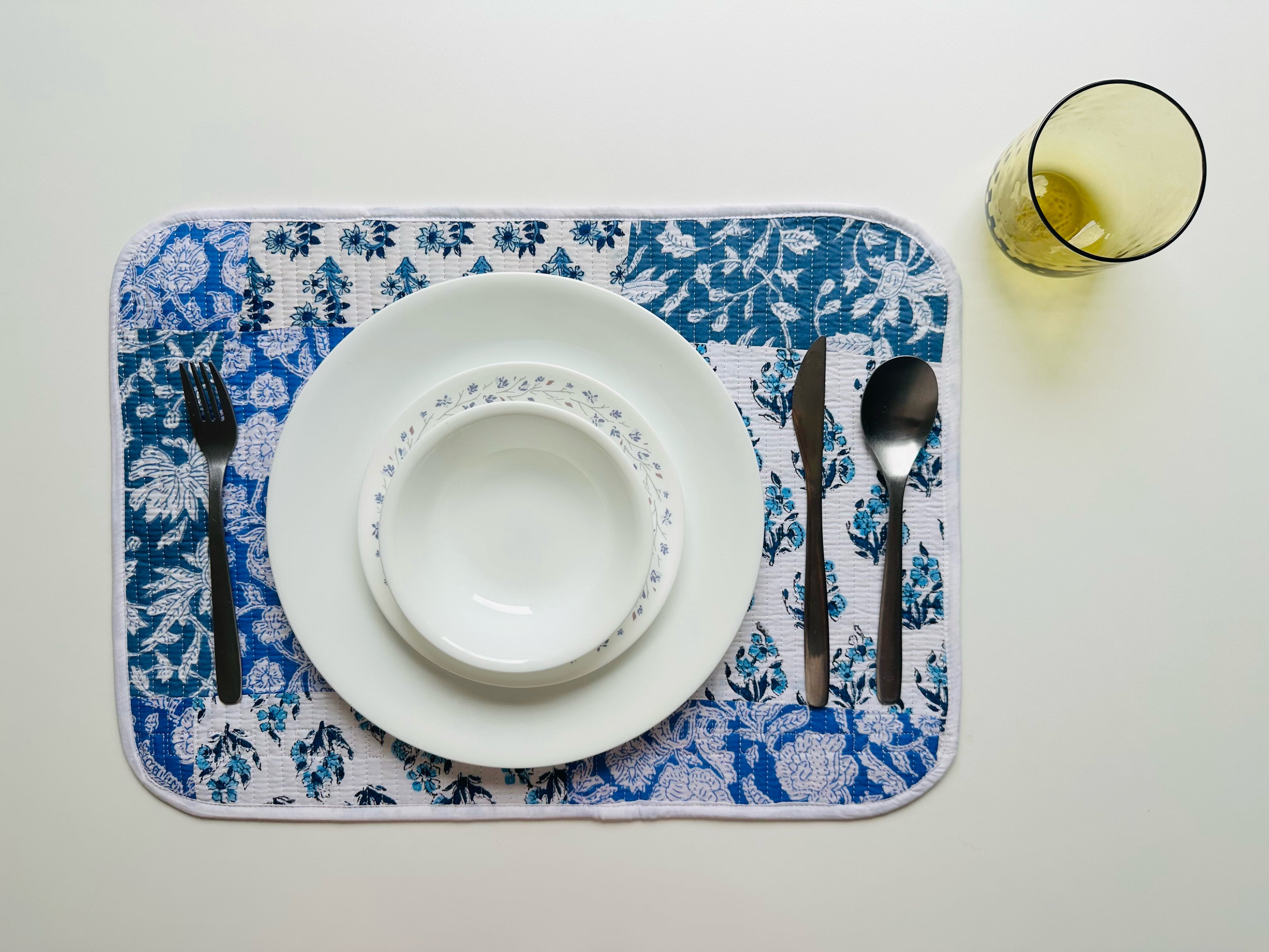 Quilted Table Placemats - Set of 4