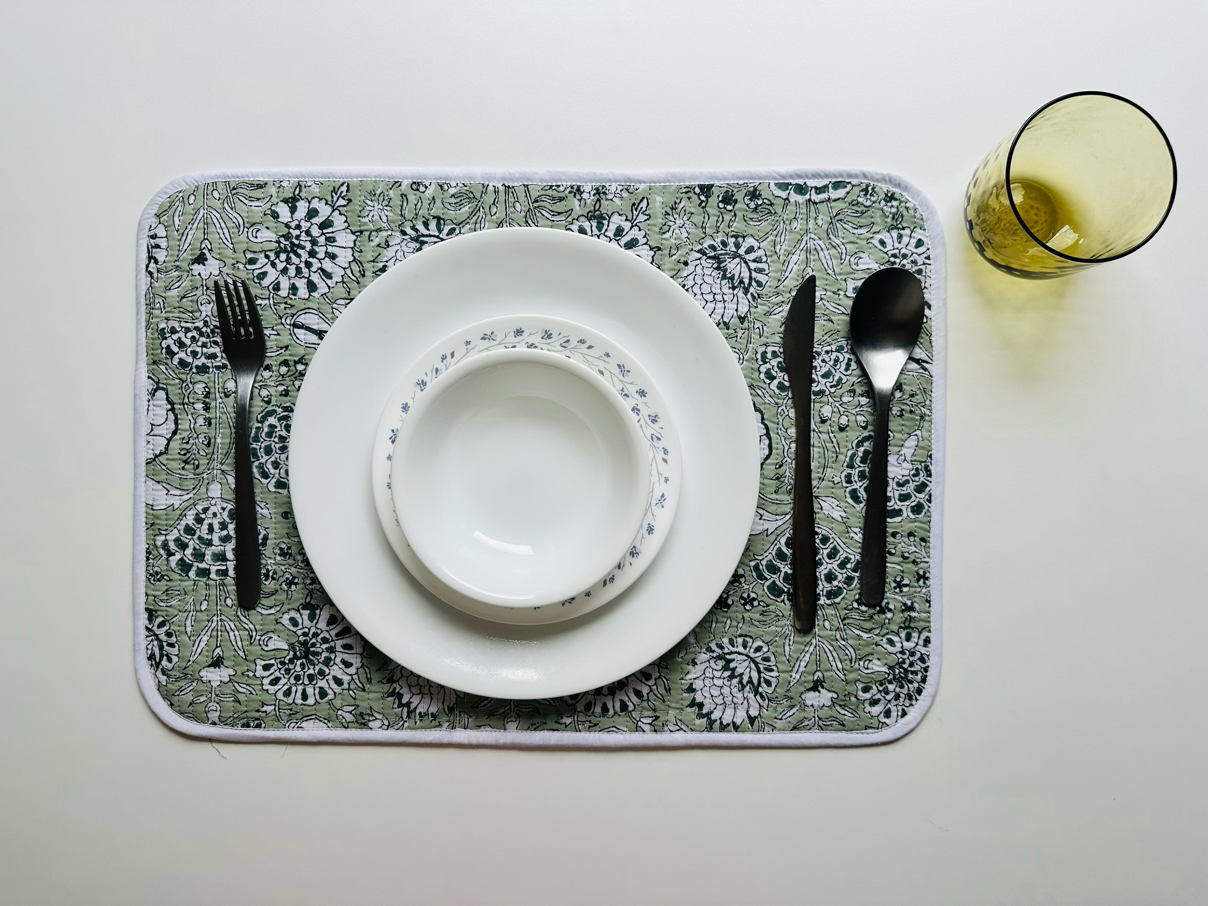 Quilted Table Placemats - Set of 4