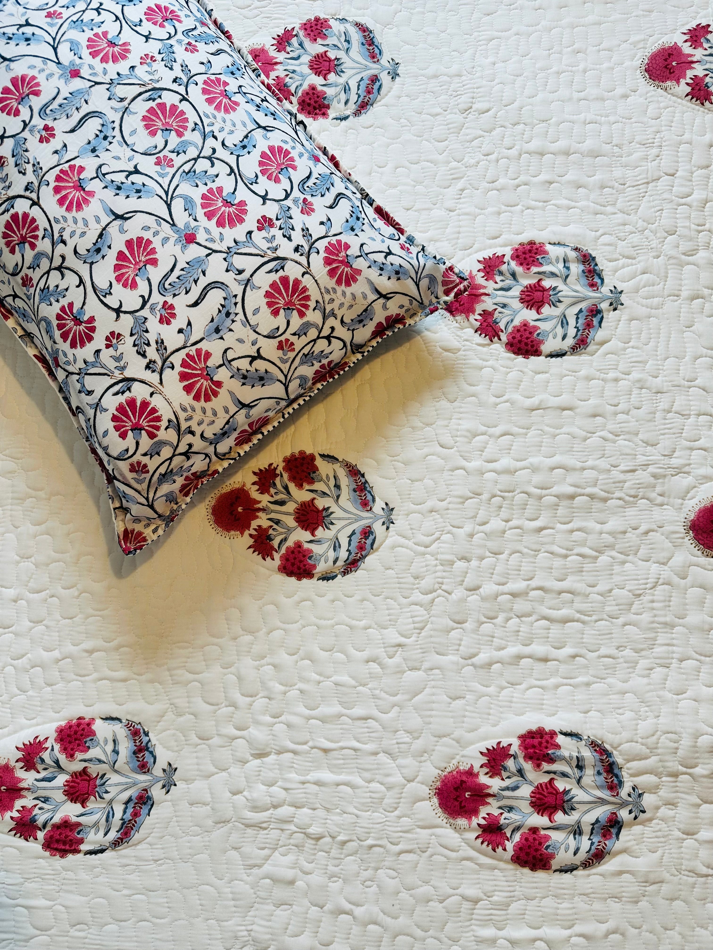 Handblock King Bedding Set