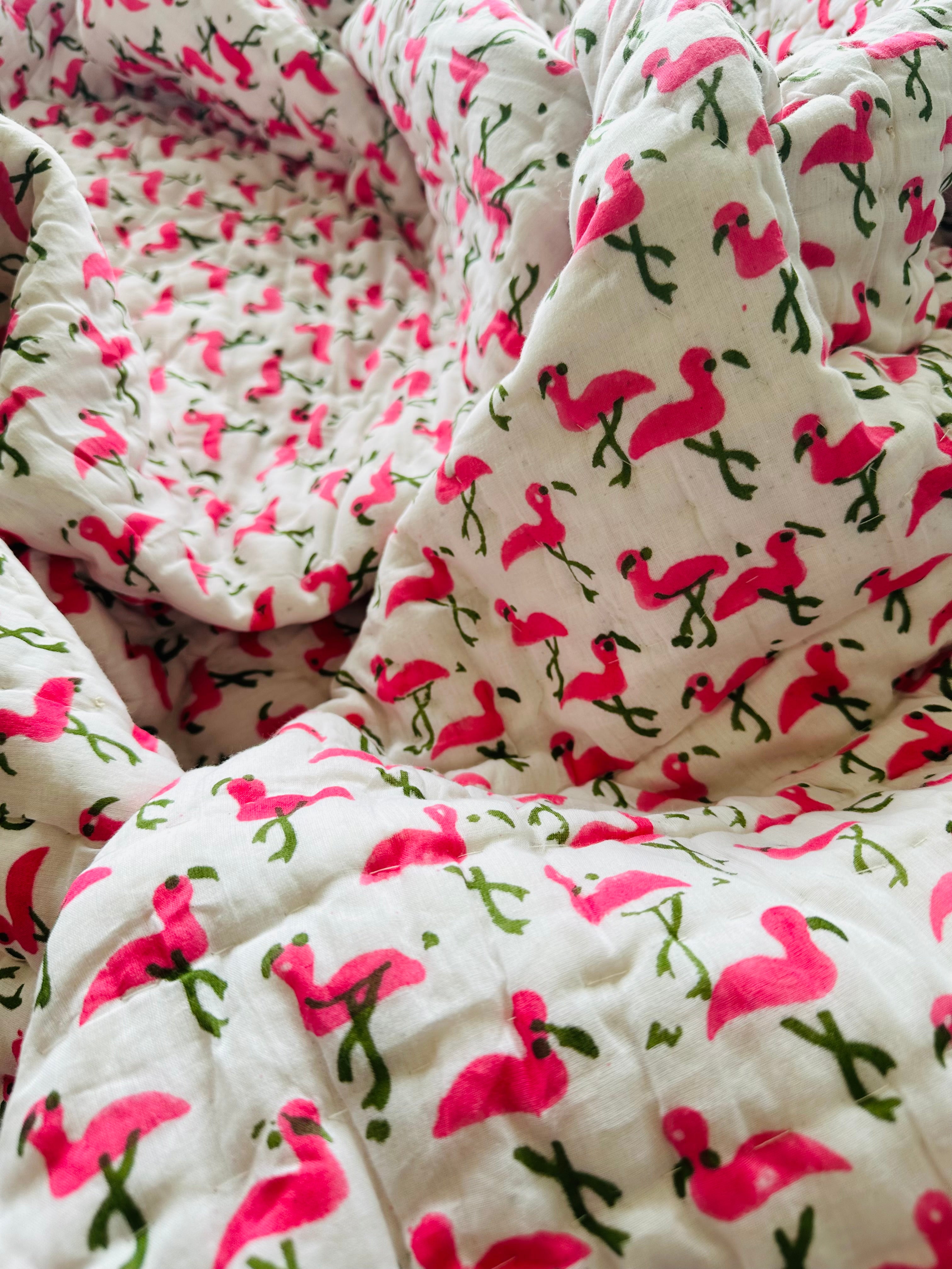 Penguin & Flamingo Reversible Quilt