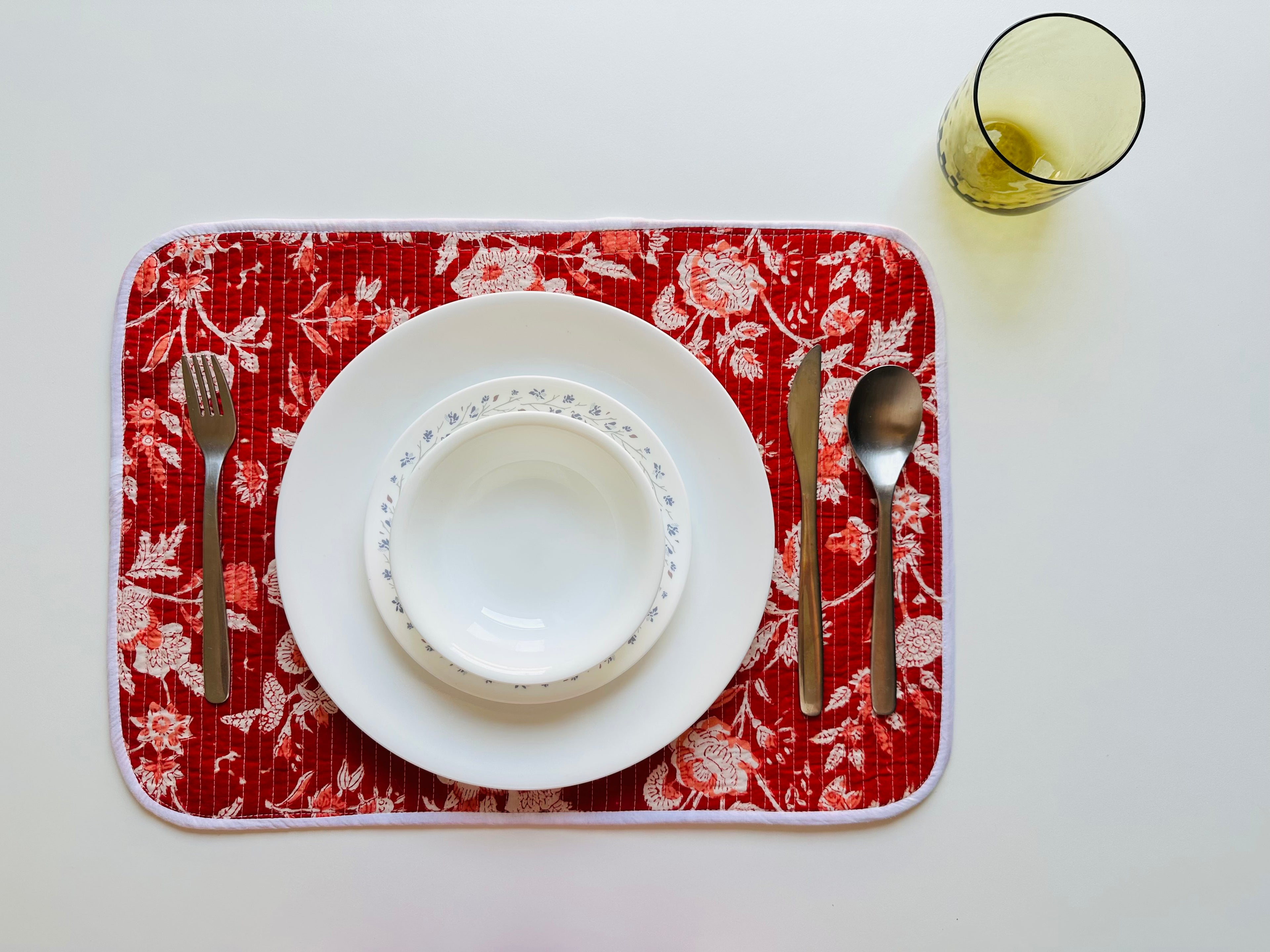 Quilted Table Placemats - Set of 4