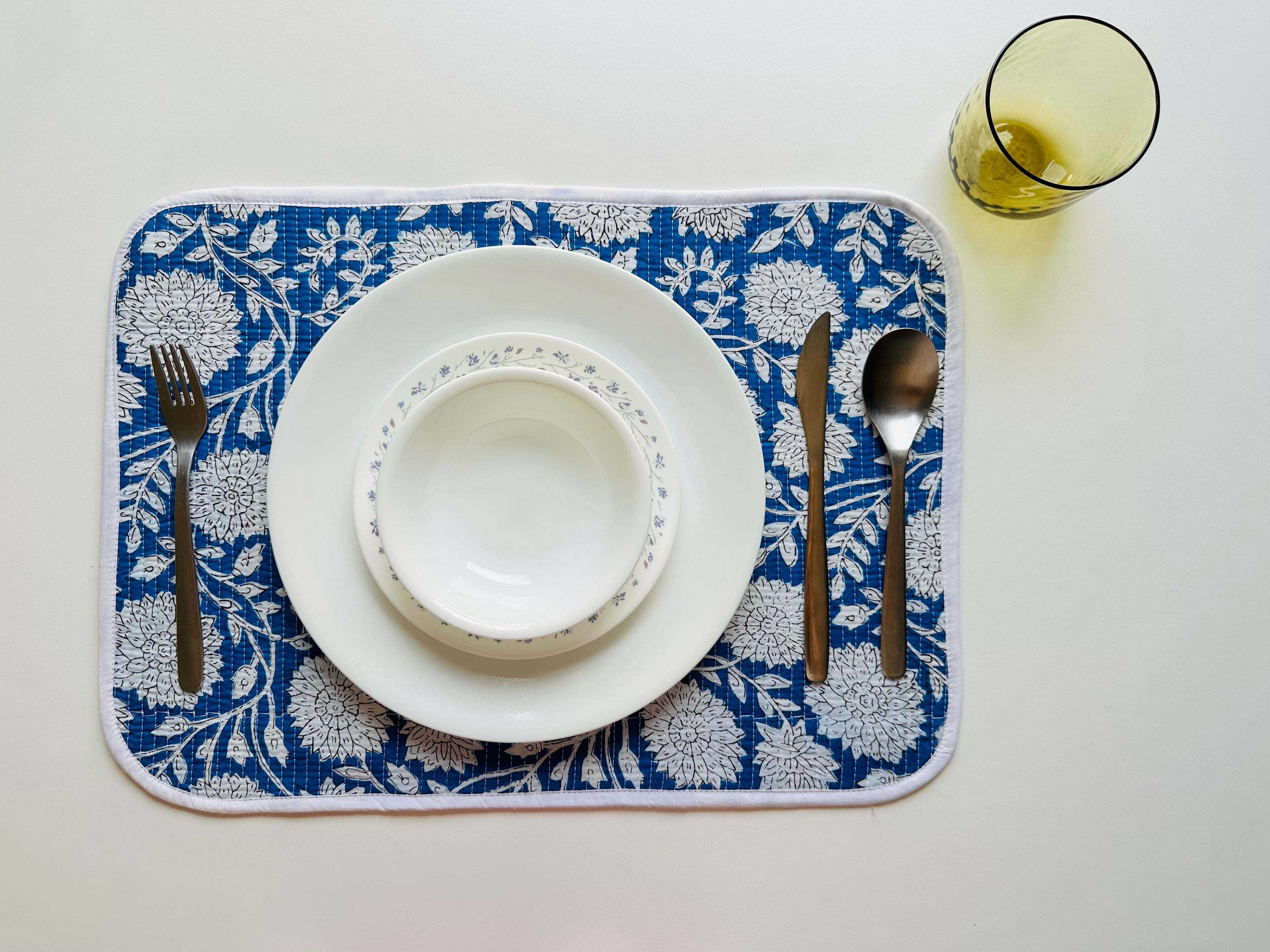 Quilted Table Placemats - Set of 4