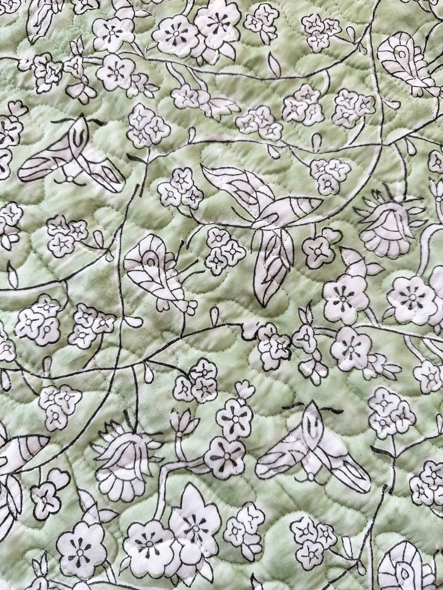 Handblock printed King Bedding Set