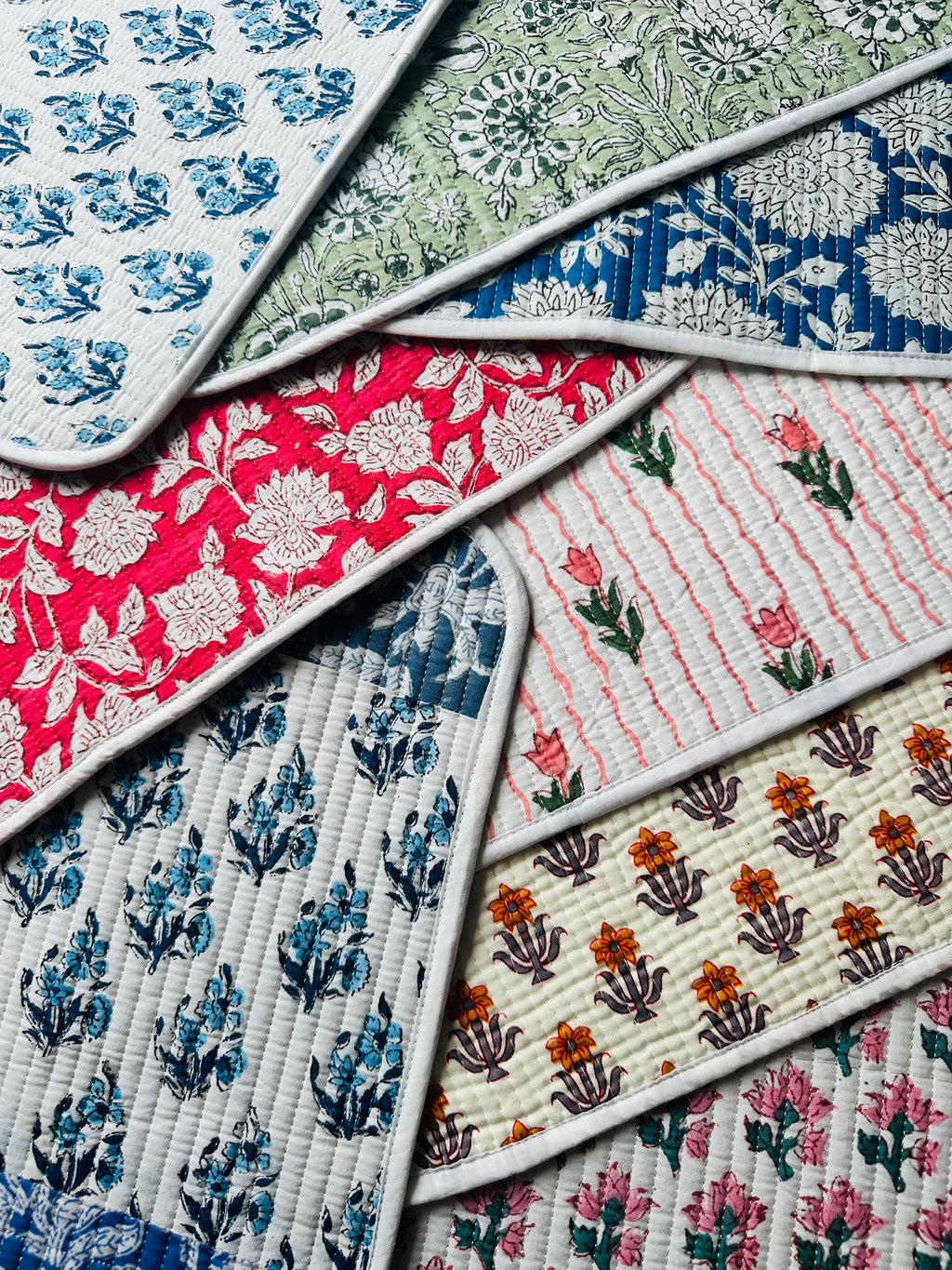 Quilted Table Placemats - Set of 4