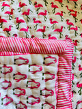 Penguin & Flamingo Reversible Quilt