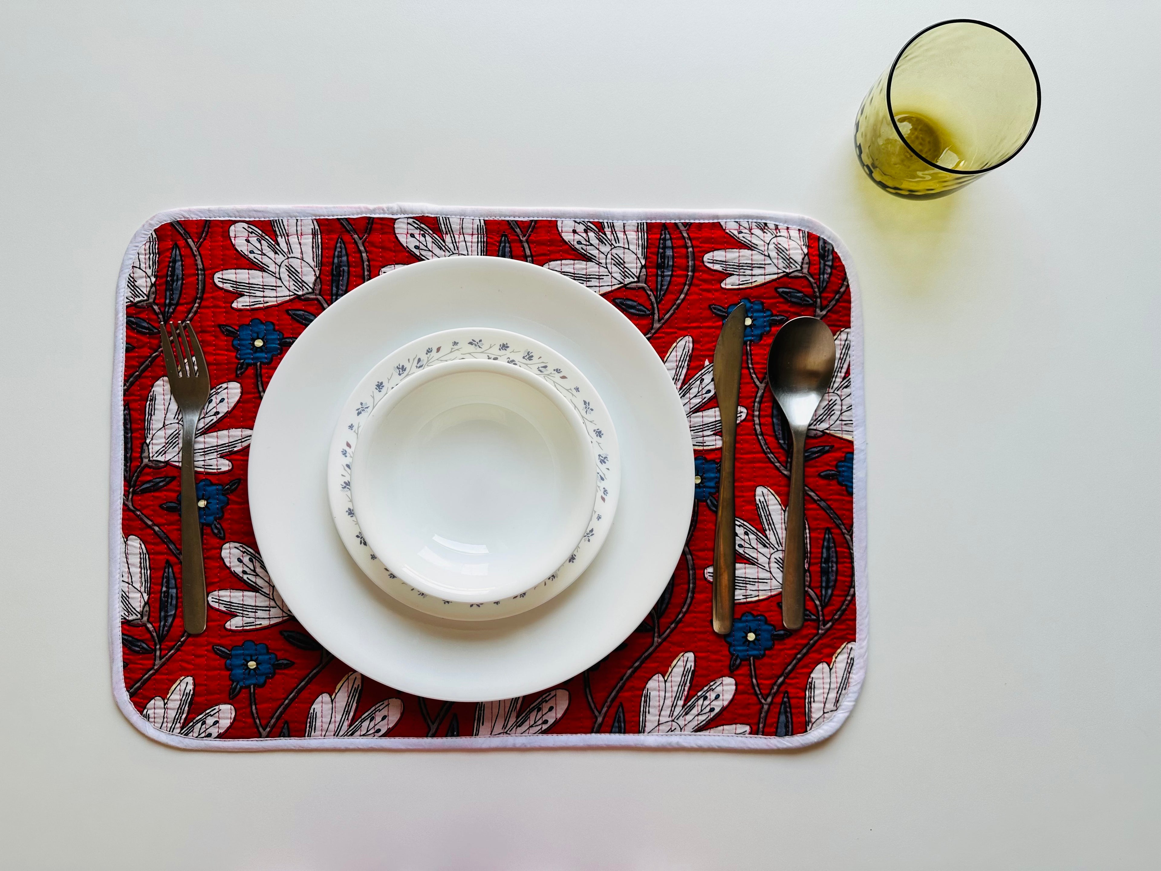 Quilted Table Placemats - Set of 4