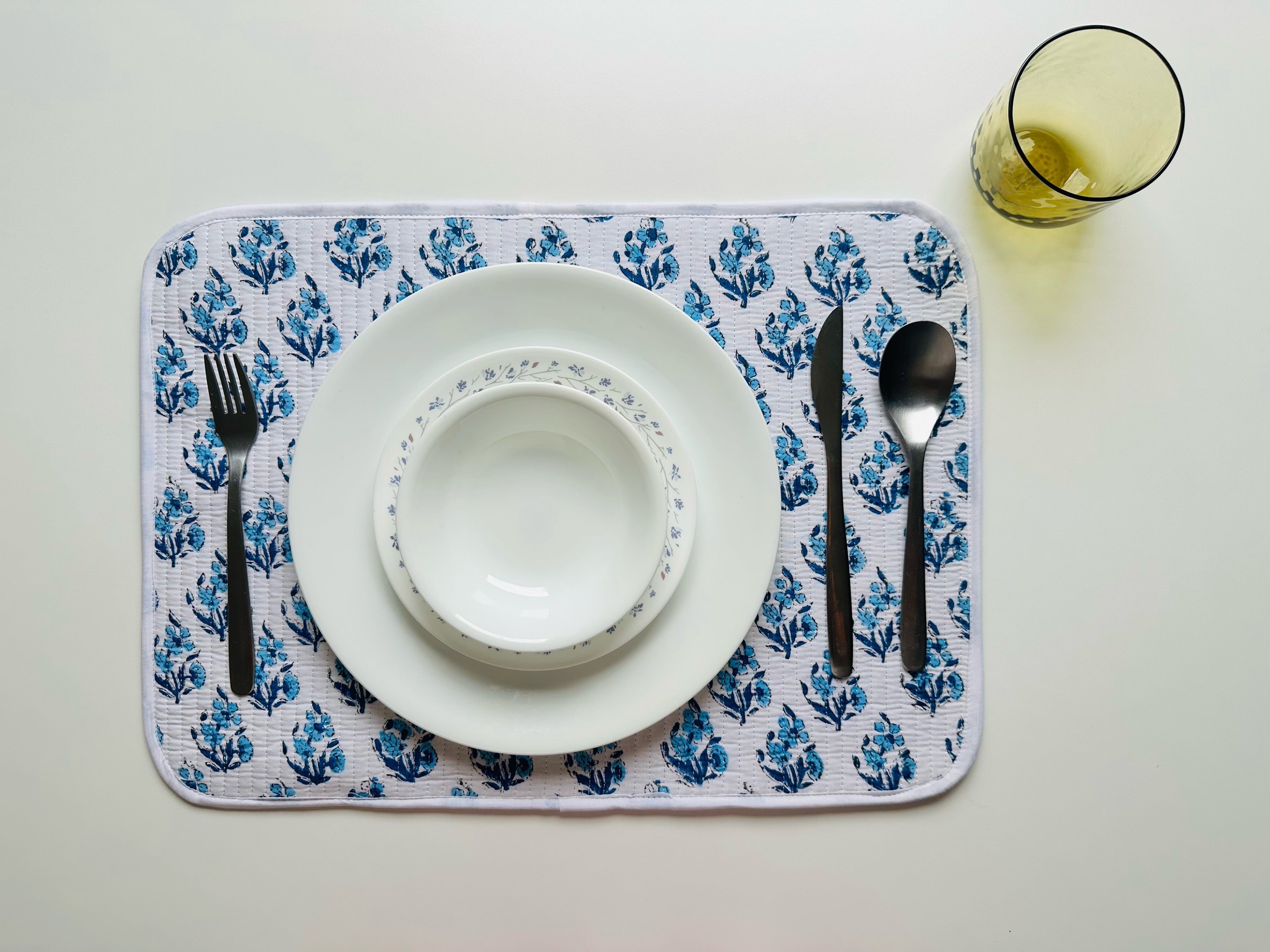 Quilted Table Placemats - Set of 4