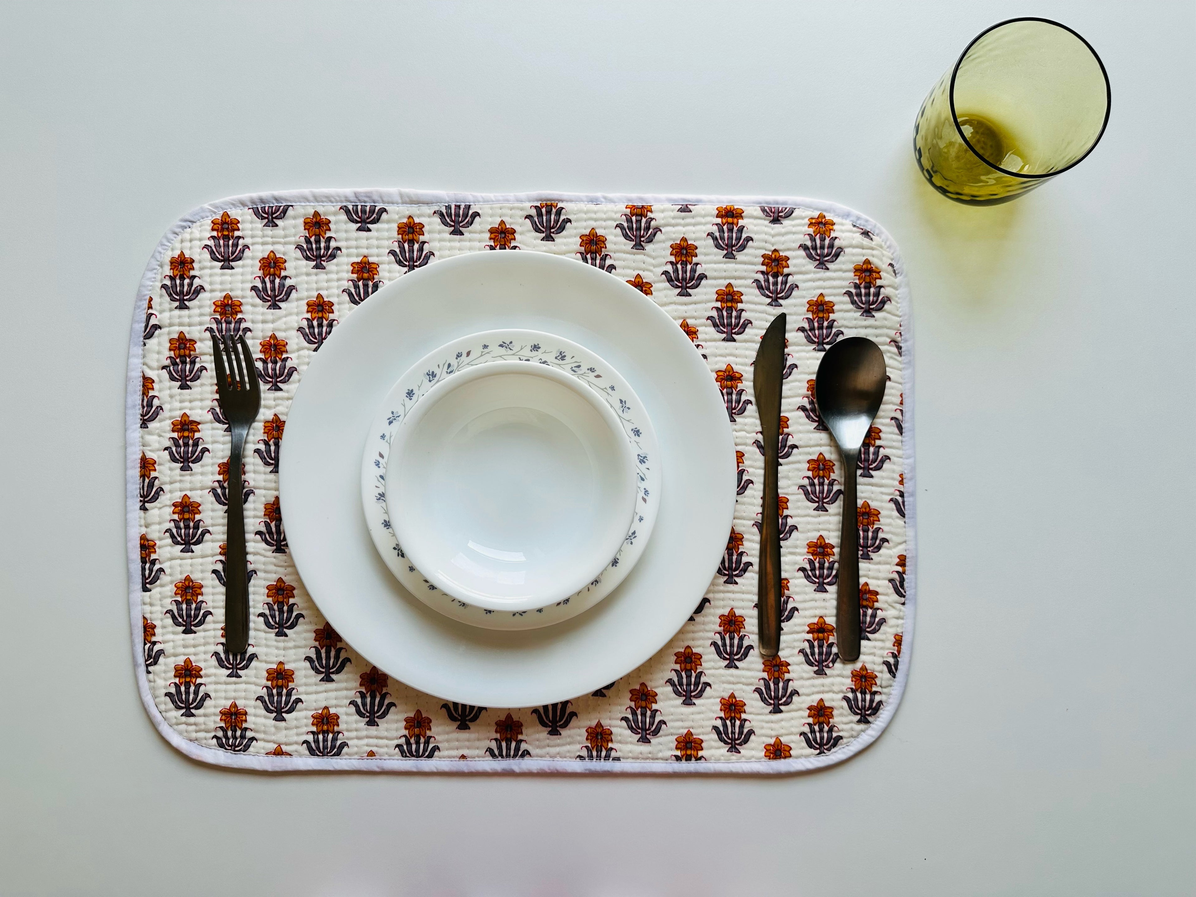 Quilted Table Placemats - Set of 4