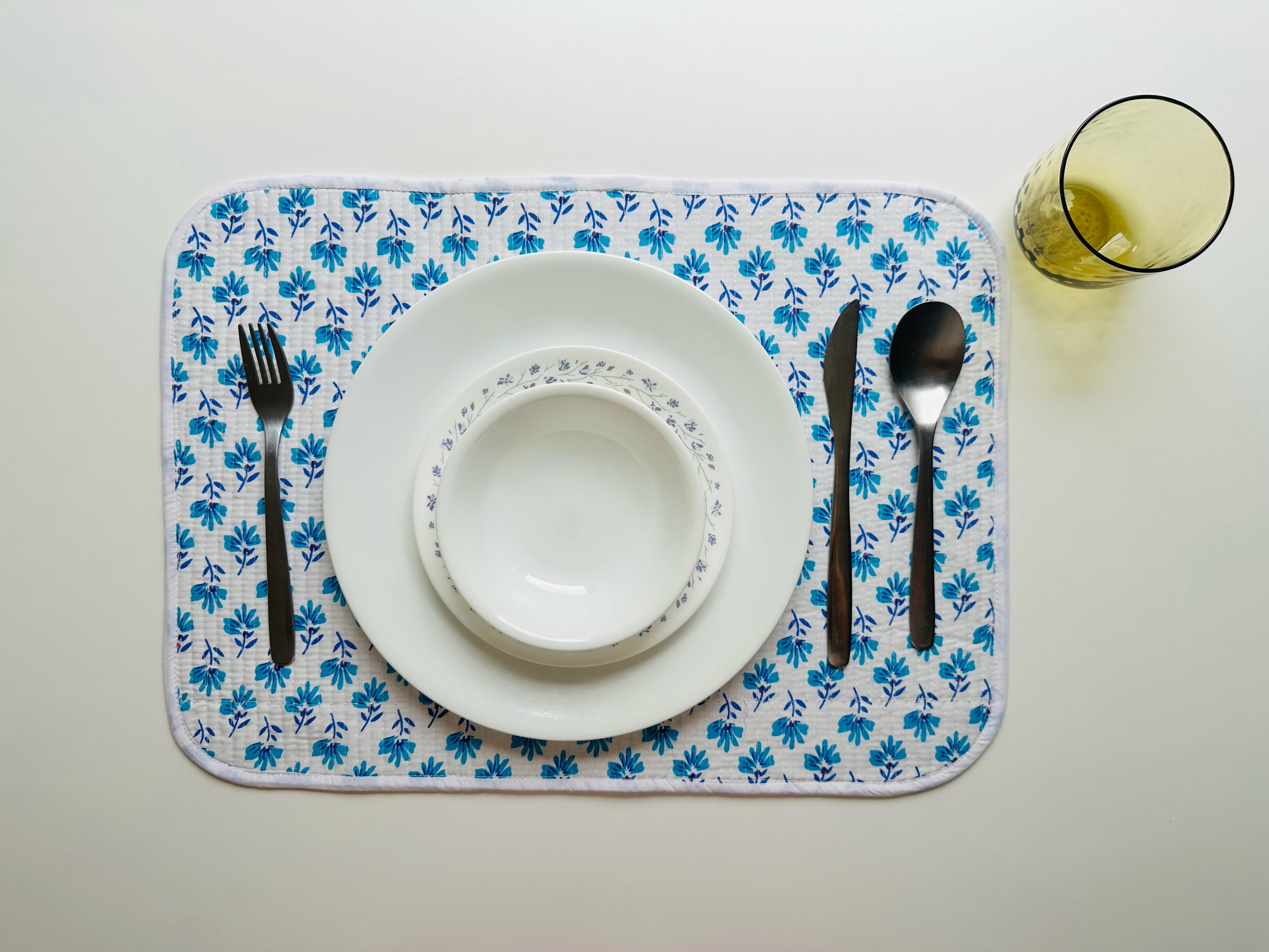 Quilted Table Placemats - Set of 4