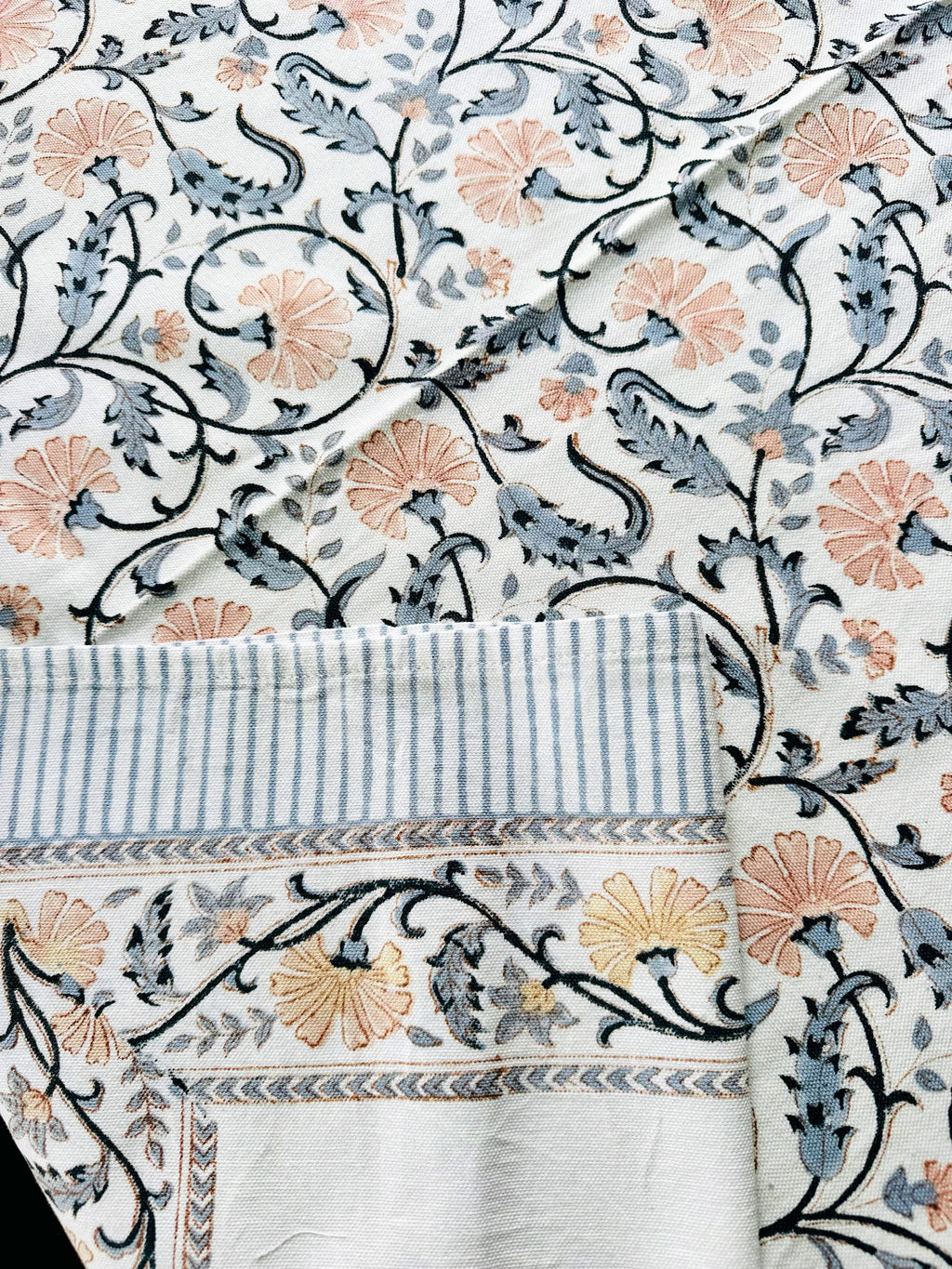 Handblock Printed Tablecloth - 8 seater