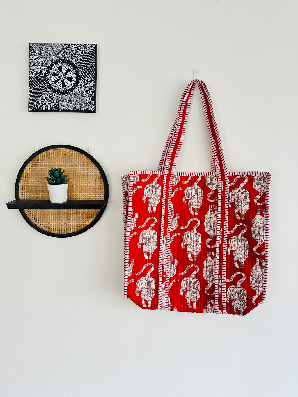 Handblock Printed Tote Bag