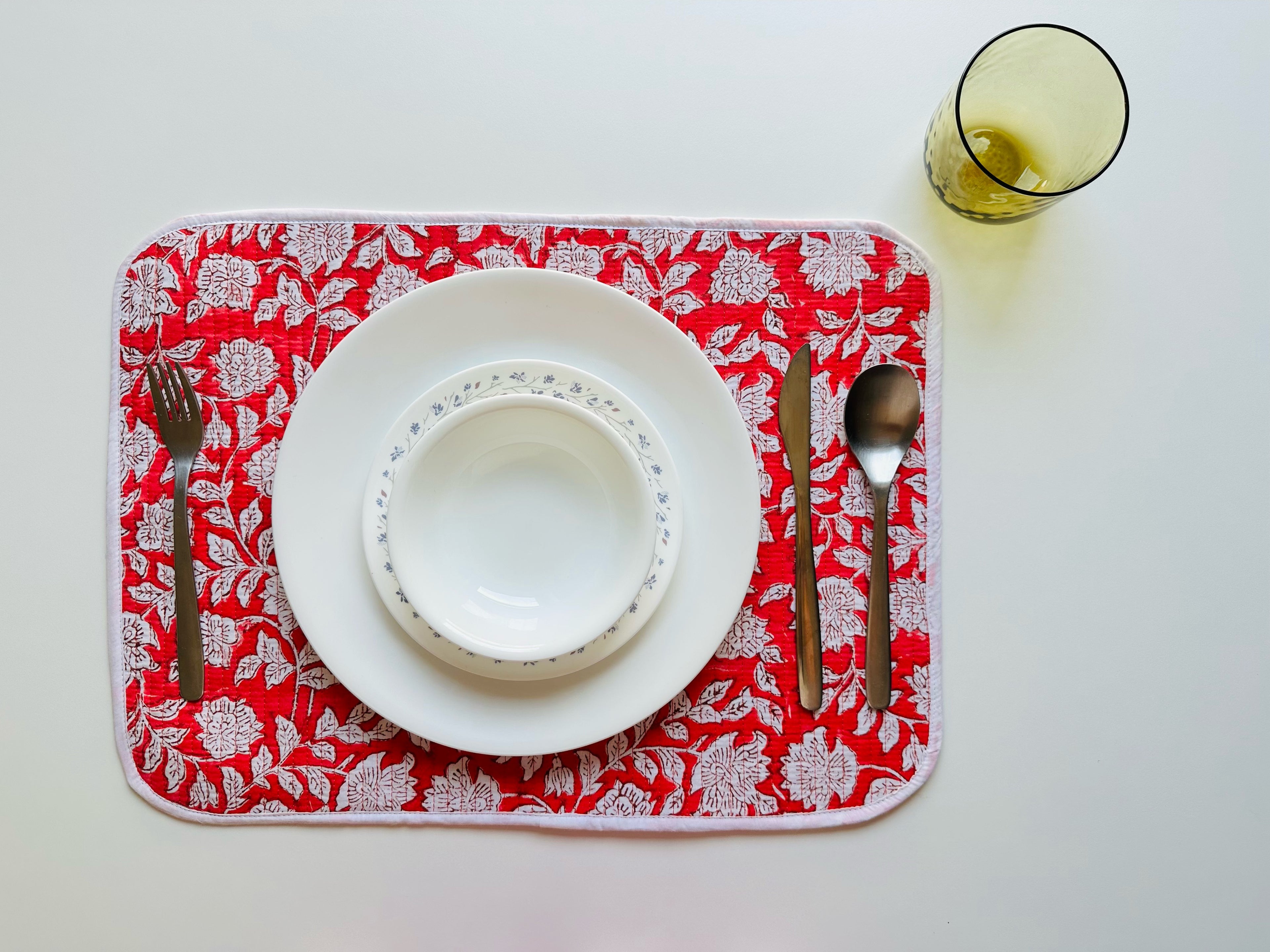 Quilted Table Placemats - Set of 4