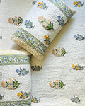 Block printed King Bedspread Set