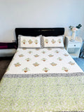 Handblock printed King Bedding Set