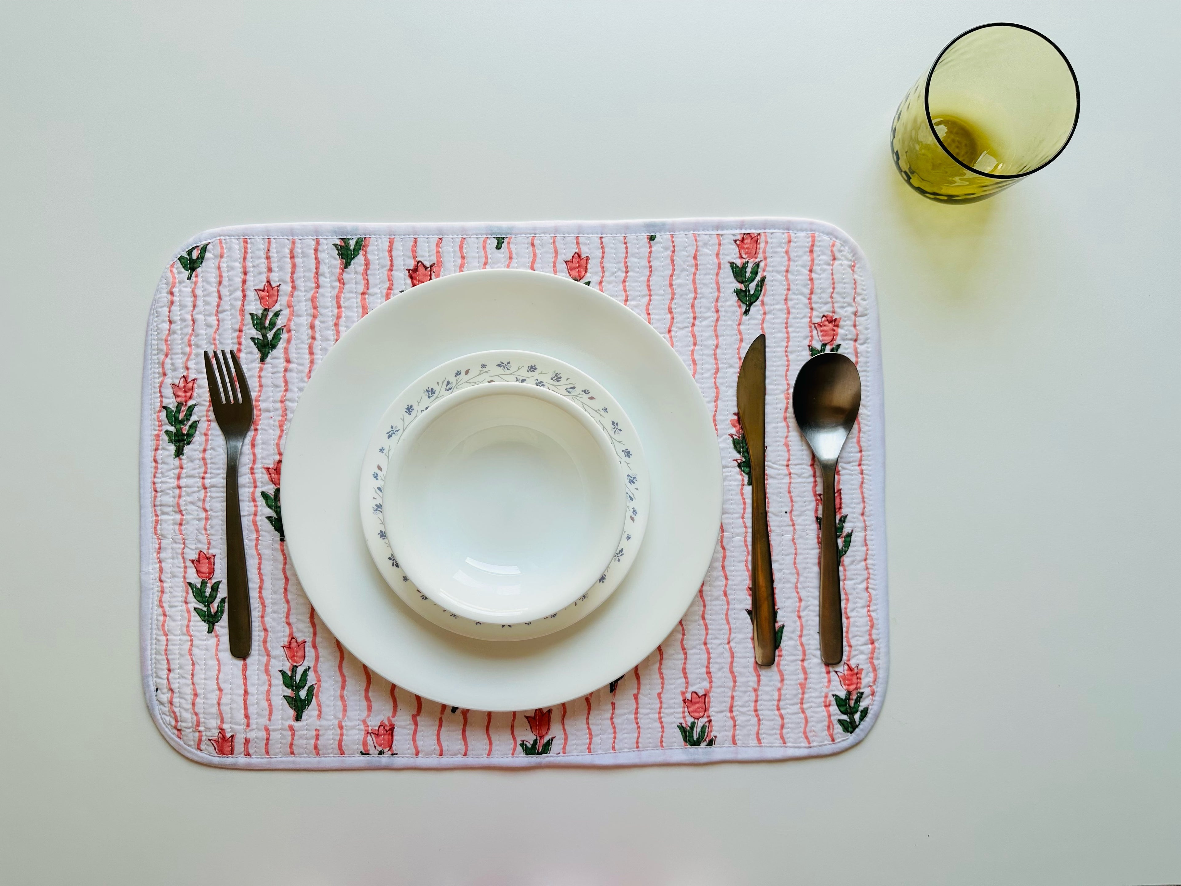 Quilted Table Placemats - Set of 4