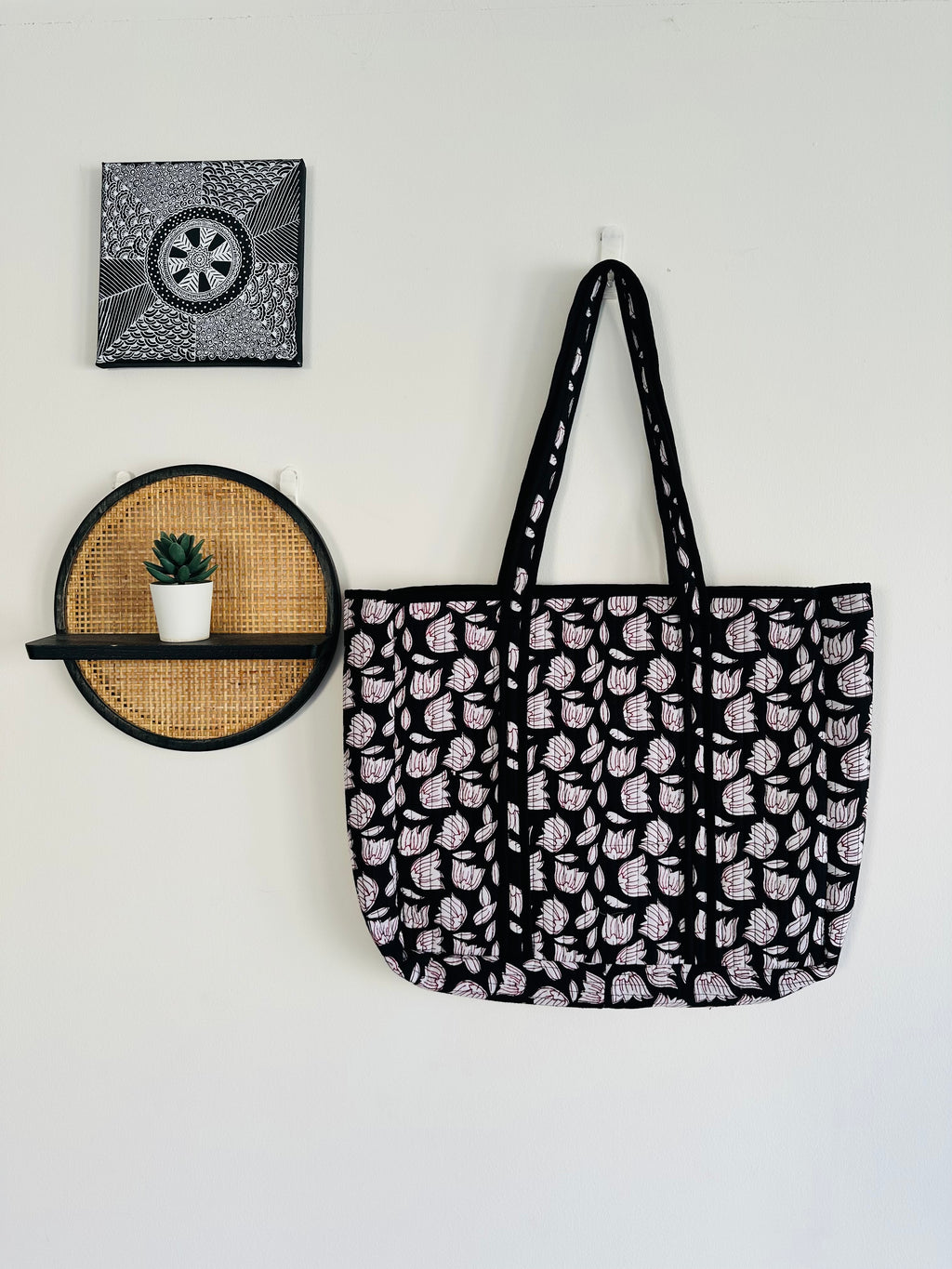 Handblock Printed Tote Bag