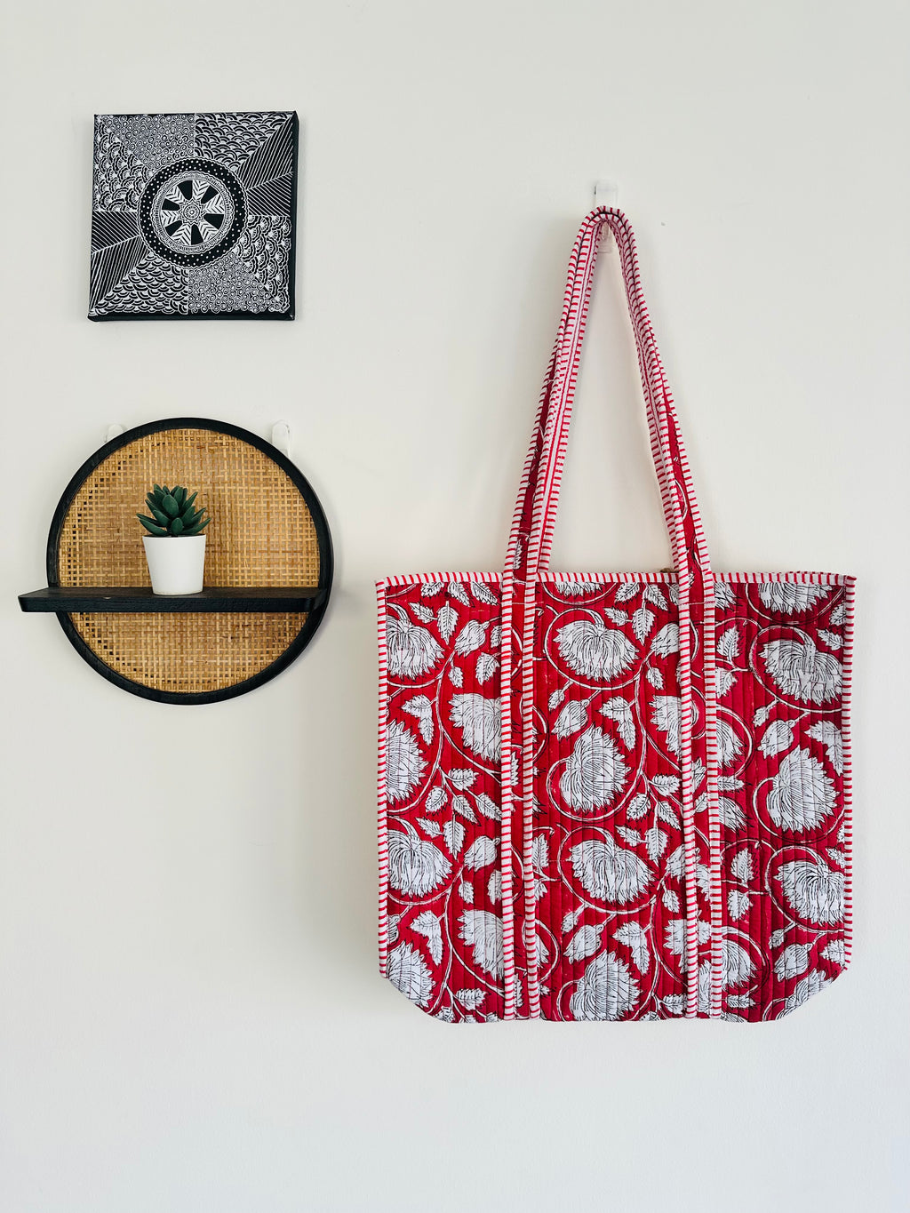 Handblock Printed Tote Bag